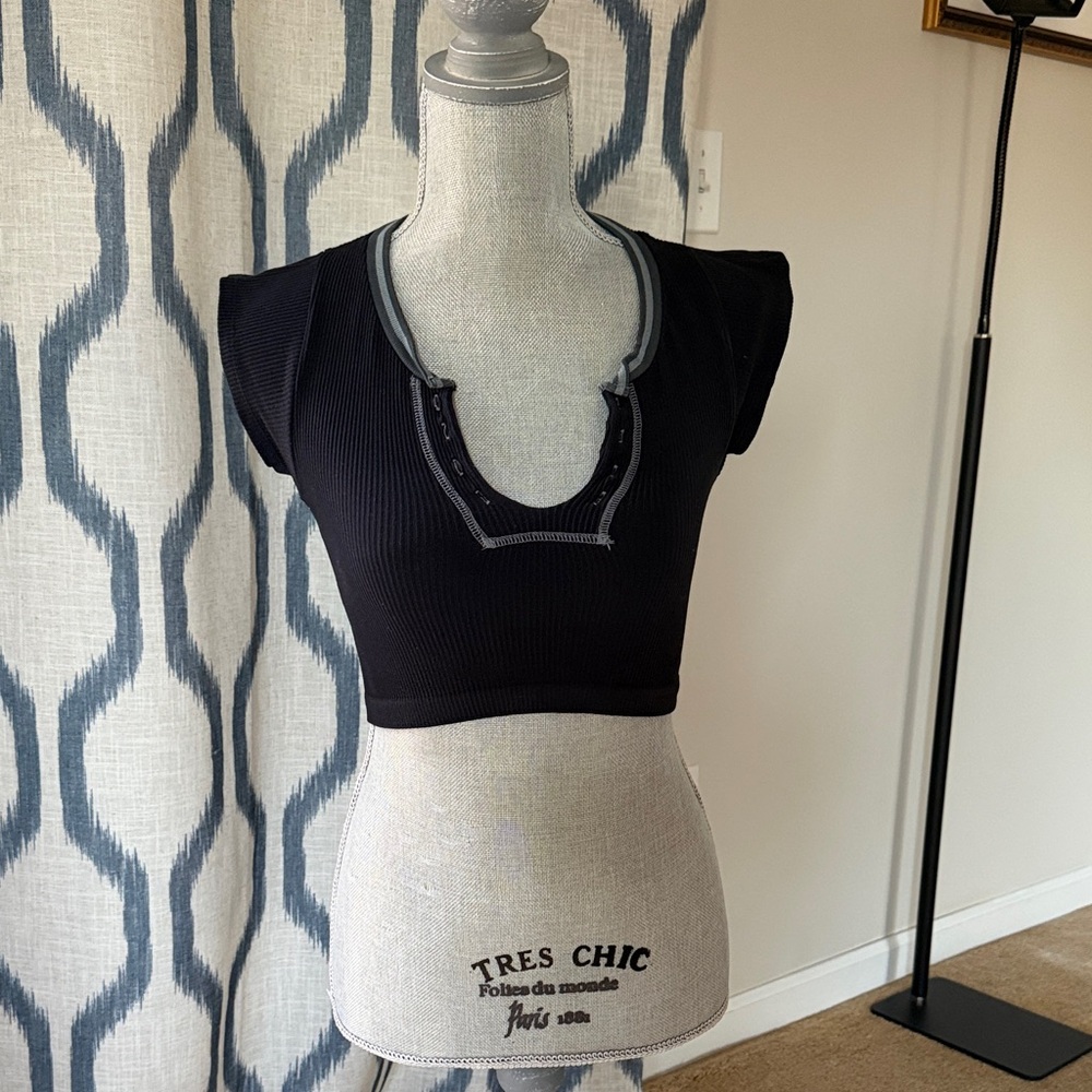 Urban Outfitters Black Ribbed Tank Top